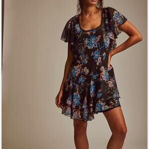 NEW Free People Love To Love Mini Floral Dress Size Medium